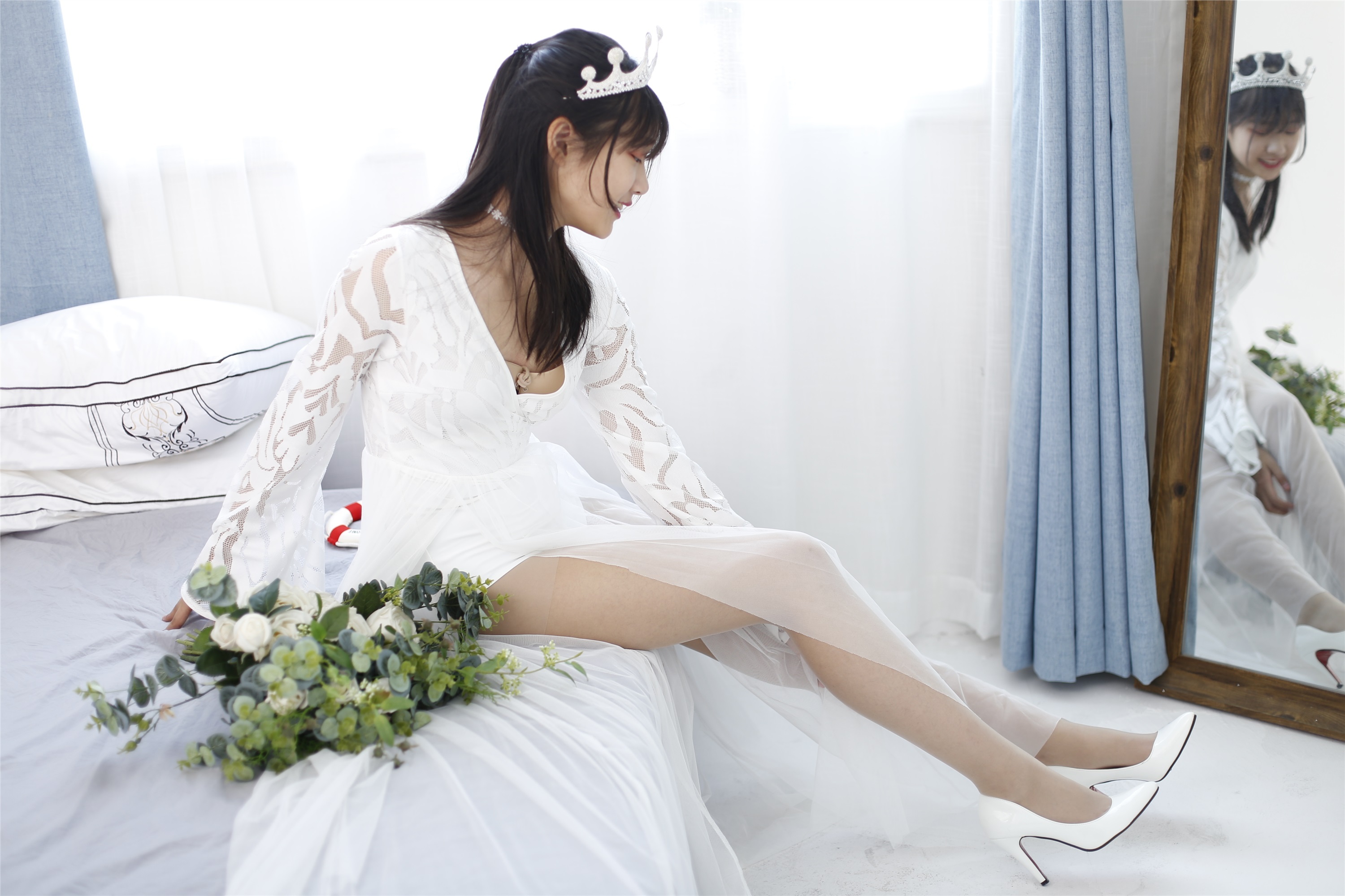 奈丝写真  NO.089 蛋白粉-轻透纱裙